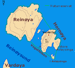 Karte von Hornøya