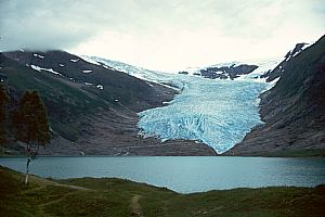 Die Gletscherzunge Engabreen